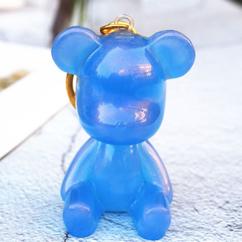 Set 10 Ghim Cài Móc Chìa Khóa Bằng Nhựa Trong Suốt