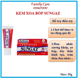Kem xoa bóp SUNGAZ -Giảm các triệu chứng đau nhức xương, khớp, đau lưng, đau thần kinh toa,đau vai gáy