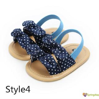 Giày Sandal Đính Nơ Cho Bé Gái