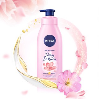 Sữa dưỡng thể dưỡng trắng da Nivea Dewy Sakura 350ml