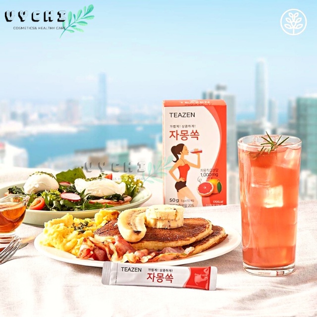 Trà Teazen bưởi nhập khẩu Hàn Quốc 30 gói (date 2023)