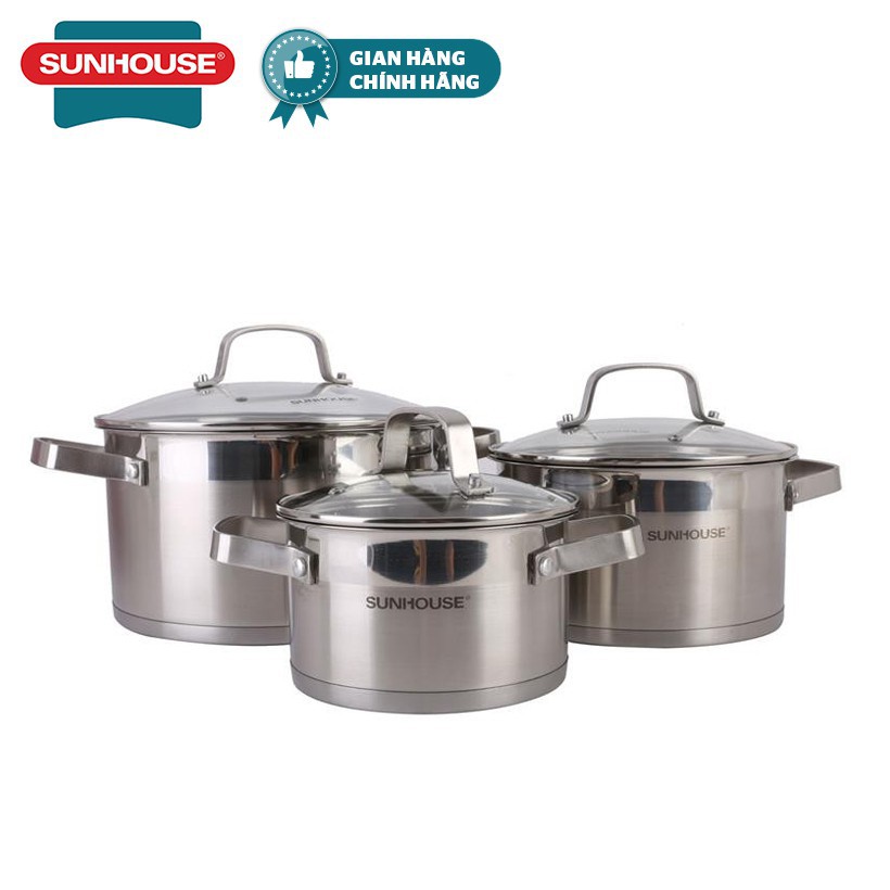 Bộ nồi inox 5 đáy SUNHOUSE SH780