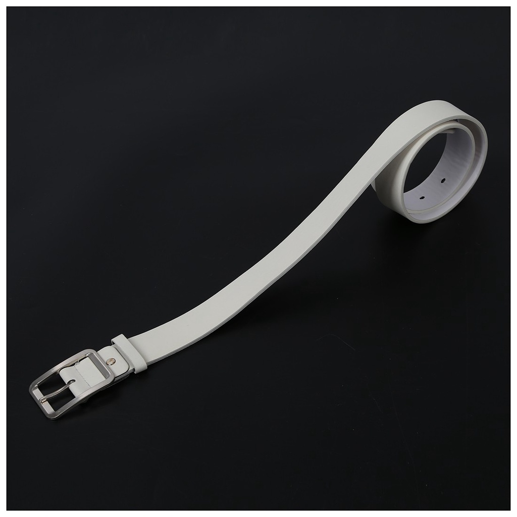 Dây thắt lưng giả da màu trắng thời trang cho nam