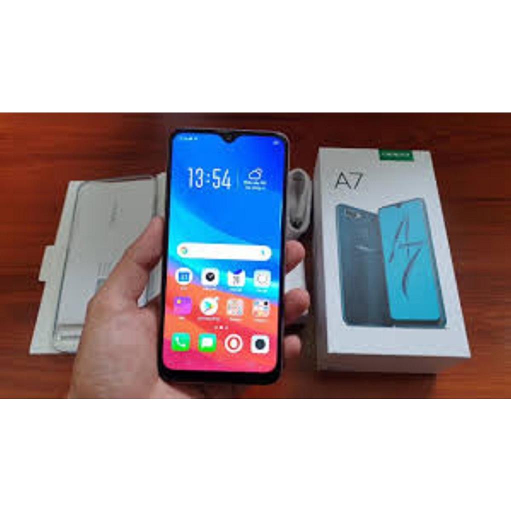 điện thoại Oppo A7 ram 4G rom 64 2sim Chính Hãng, Chiến Free Fire/Liên Quân chất đỉnh