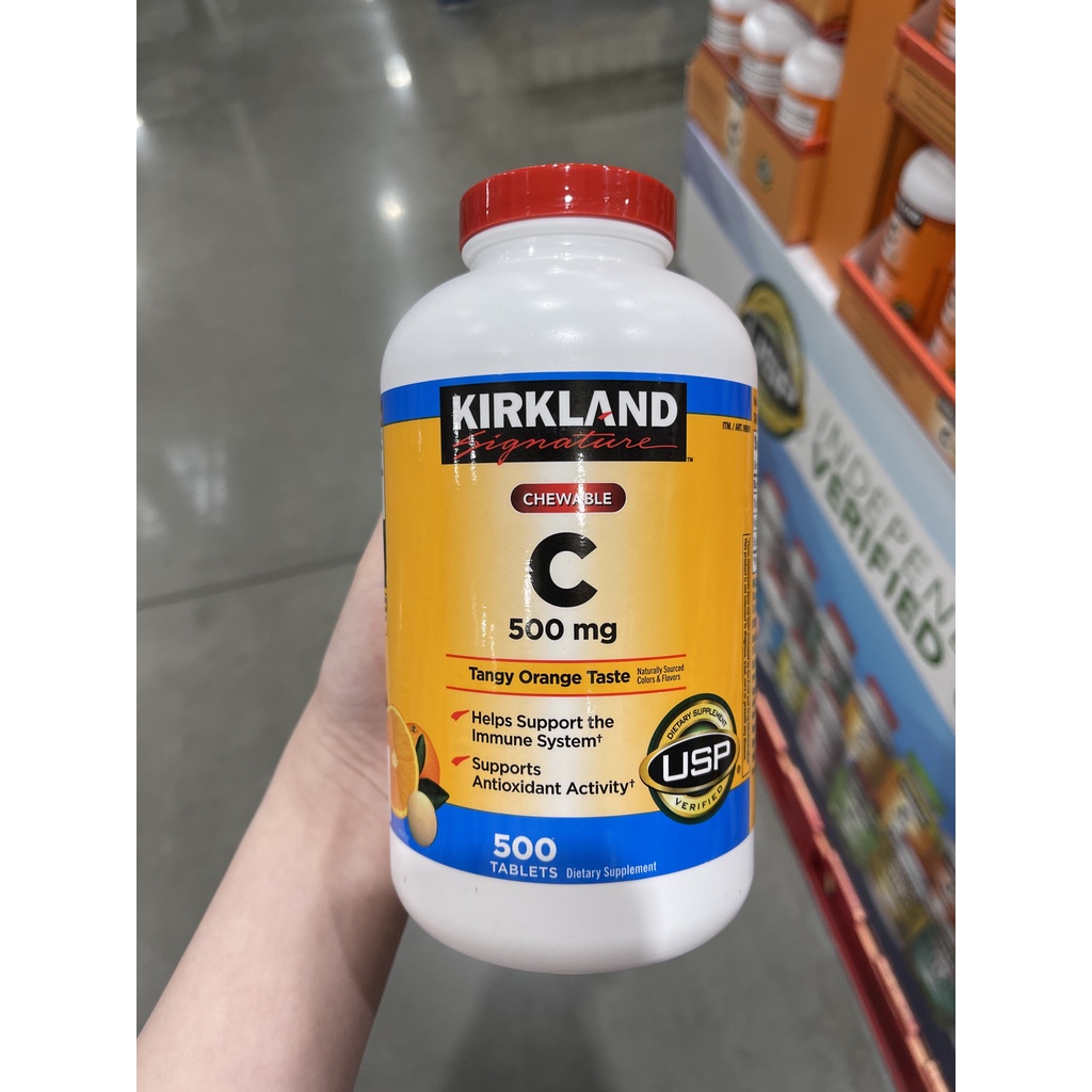 Viên uống Vitamin C 500mg Kirkland - Kirkland Vitamin C 500mg