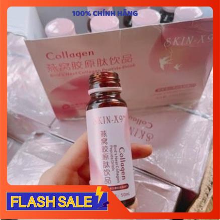 Collagen hồng skin X9 _ Hàm lượng collagen gấp x5_ hỗ trợ điều tri mụn, nám, nội tiết, tàn nhang