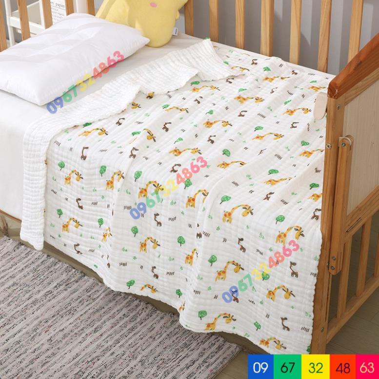 Khăn tắm xô 6 lớp cho bé size to đa năng siêu thấm mềm mại
