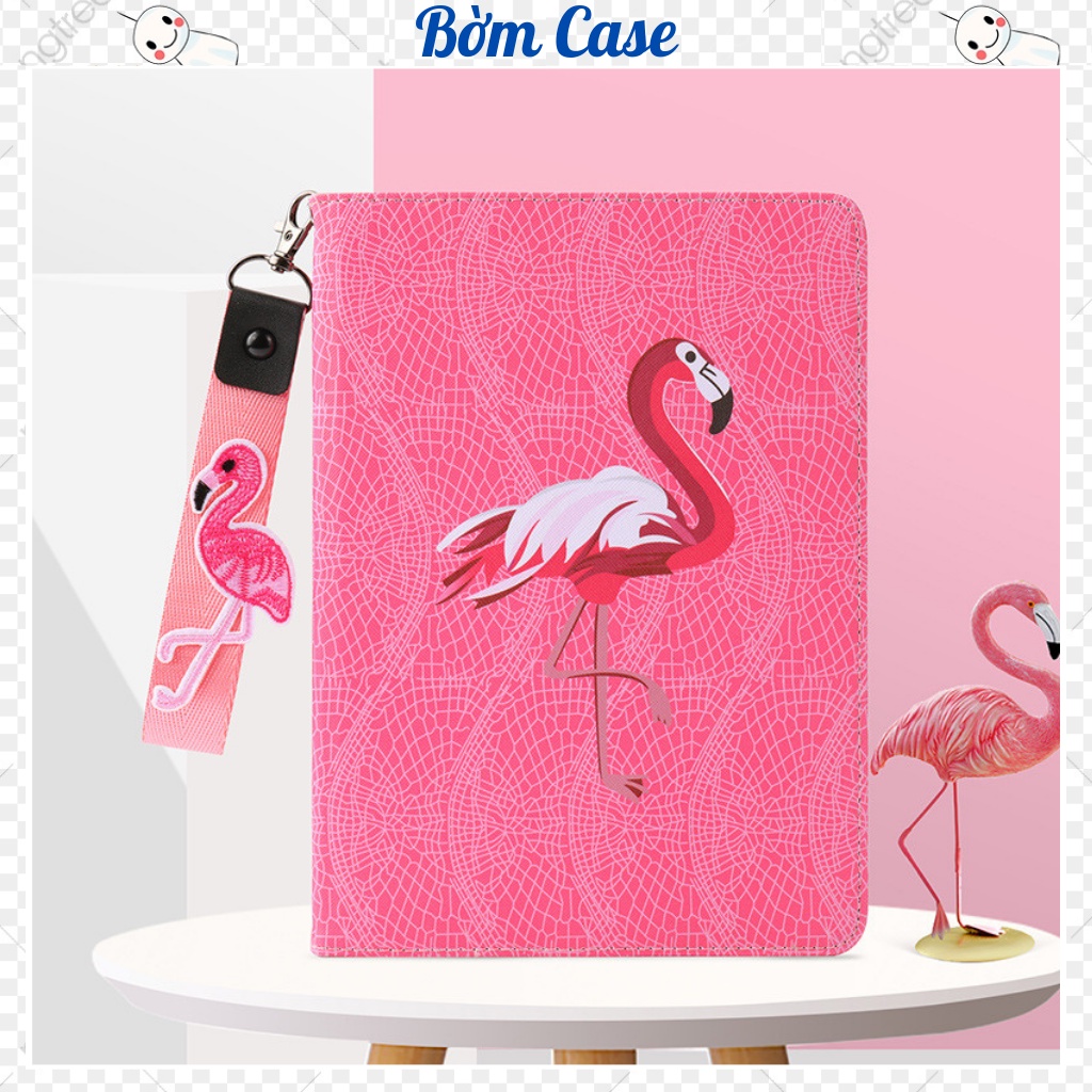 Case ipad Silicon Chim hồng hạc cute ốp ipad Gen 5,6,7,8,9 - Air 1,2,3,4 - Pro 11,9.7,10.5...BỜM CASE