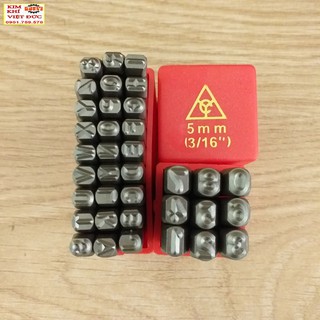 Bộ Đục Chữ Và Số 5mm - Xuôi