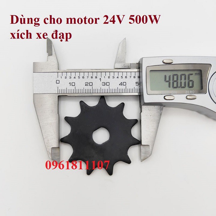 Nhông 410 dùng sên xe đạp cho motor 24v 500w