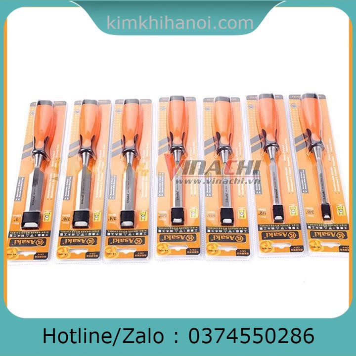 Đục Tay Cao Cấp Asaki - Hỗ Trợ Đục, Đẽo Trên Bề Mặt Gỗ Các Loại