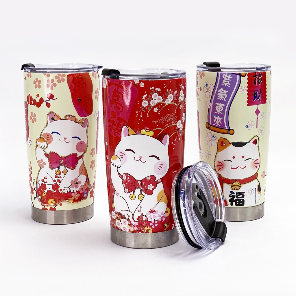 Ly Giữ Nhiệt Tumpod 600ml BST Mèo Thần Tài