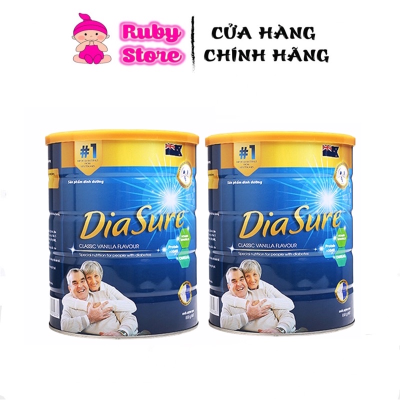 Combo 2 lon 850g sữa non tiểu đường Diasure