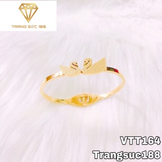 Vòng tay titan thiên nga phun cát VTT164