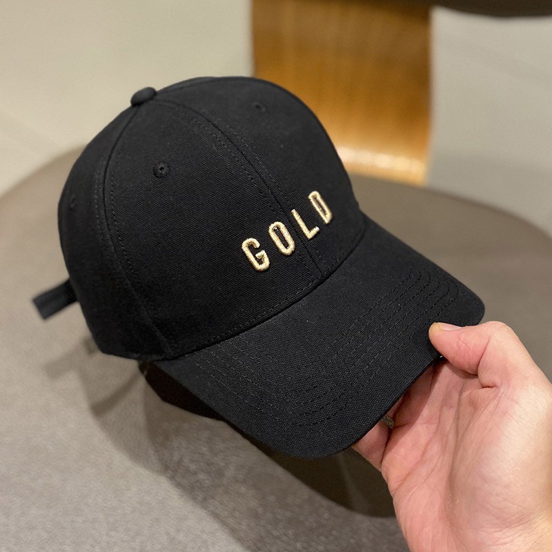 [Mã FAMARAL1 giảm 10K đơn 50K]Mũ Lưỡi Trai Nón Kết Nhung Cao Cấp Thêu Chữ Gold 428 Phong Cách Nam Nữ