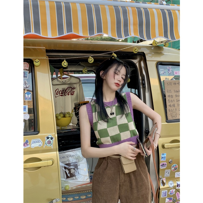 Áo len không tay phong cách Hàn Quốc thời trang cho nữ