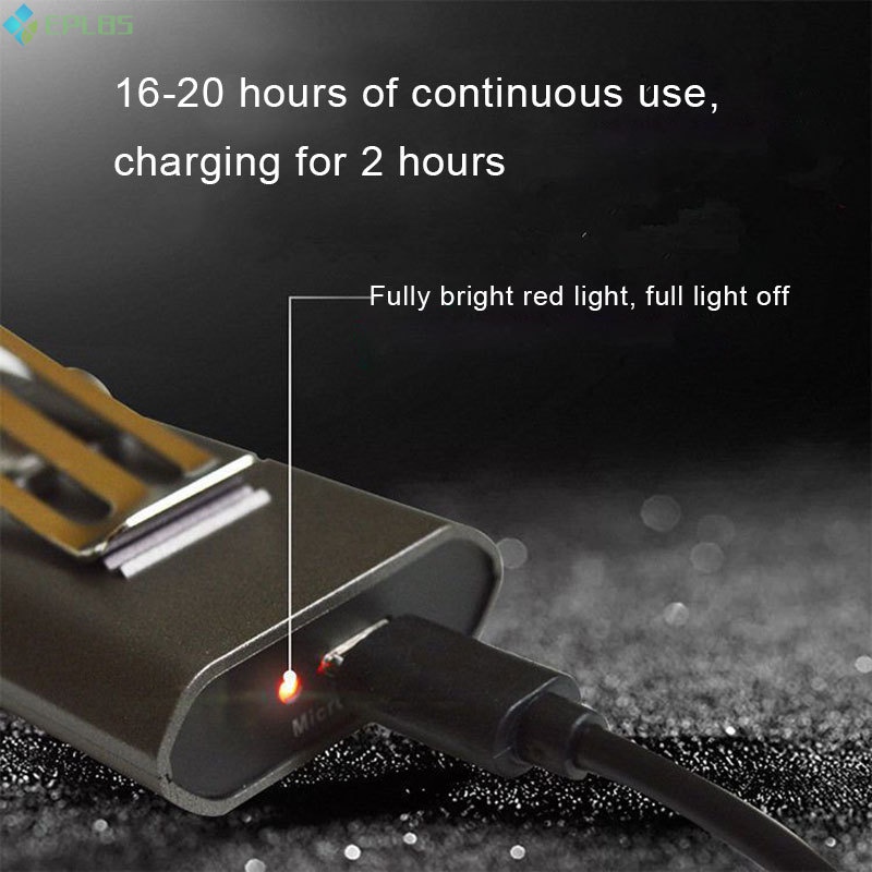 Đèn LED kẹp mũ lưỡi trai có thể xoay tiện lợi mang theo câu cá/ cắm trại
