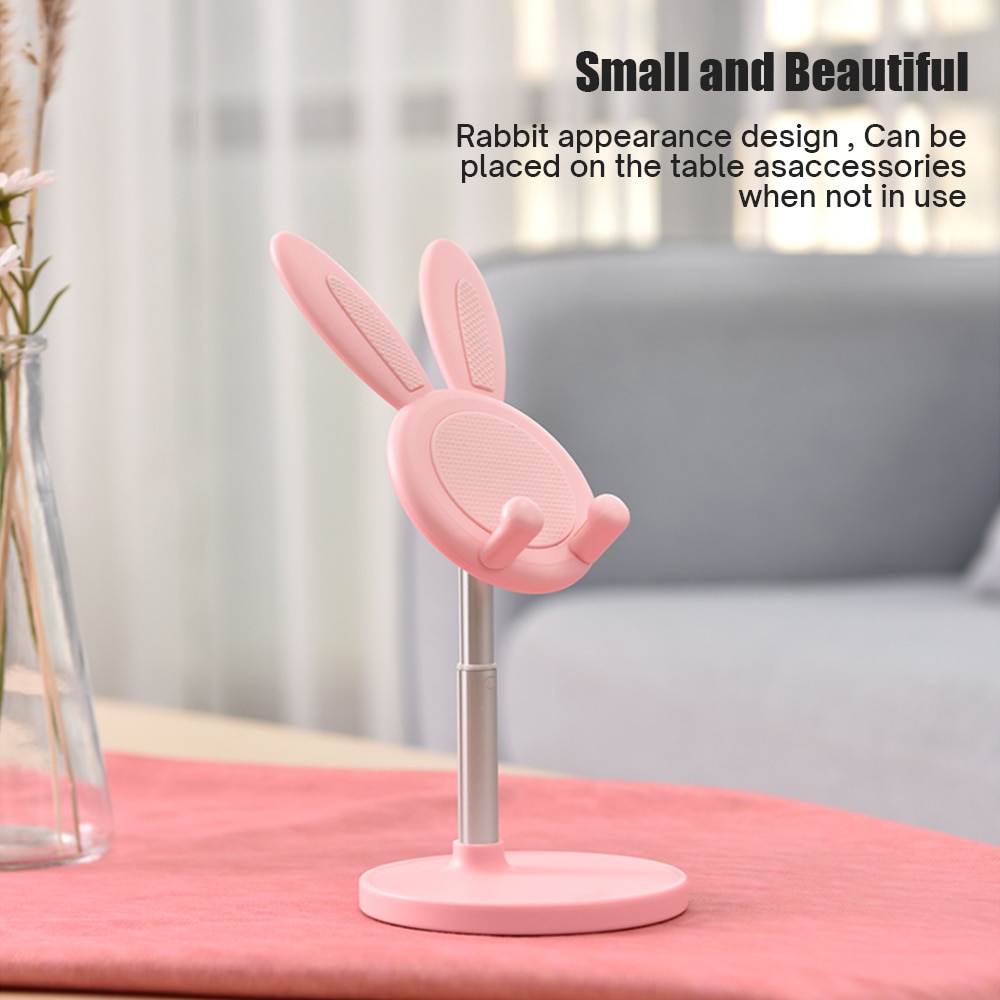 DANYCASE Cute Bunny Phone stand Holder desktop Metal Material For Phone iPad iPhone Tablet Angle Adjustable A156