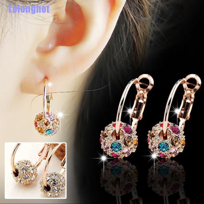 Tolonghot> 1Pair Magnetic Slimming Earrings Lose Weight Massage Slim Ear Stud Patch Jewelry