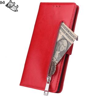 For Samsung NOTE 10 plus Solid Color PU Leather Zipper Wallet Double Buckle Protective Case with
