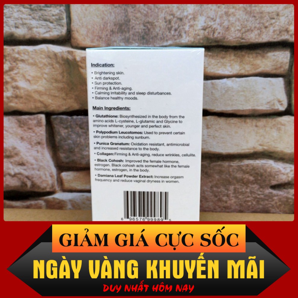 GIÁ CỰC SỐC Viên Uống Beauty Skin Plus 60 Viên của Mỹ - Hỗ Trợ Trắng Da, giảm nám GIÁ CỰC SỐC