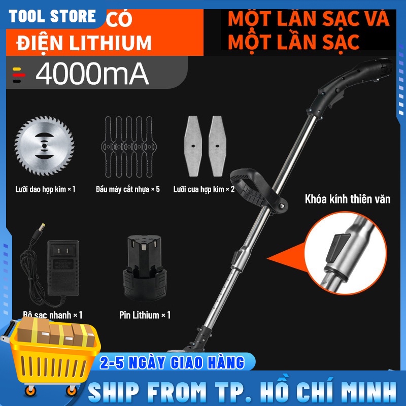 Máy Cắt Cỏ Tỉa Cành Cầm Tay,Máy Cắt Cỏ Chạy Pin Trọng Lượng Siêu Nhẹ