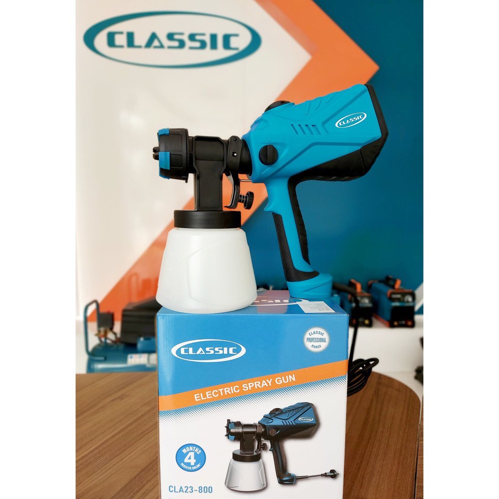 Máy Phun sơn Classic CLA- 23-800 TẶNG Kèm đầu phun 1.5mm tới 2.6mm - Hàng chính hãng