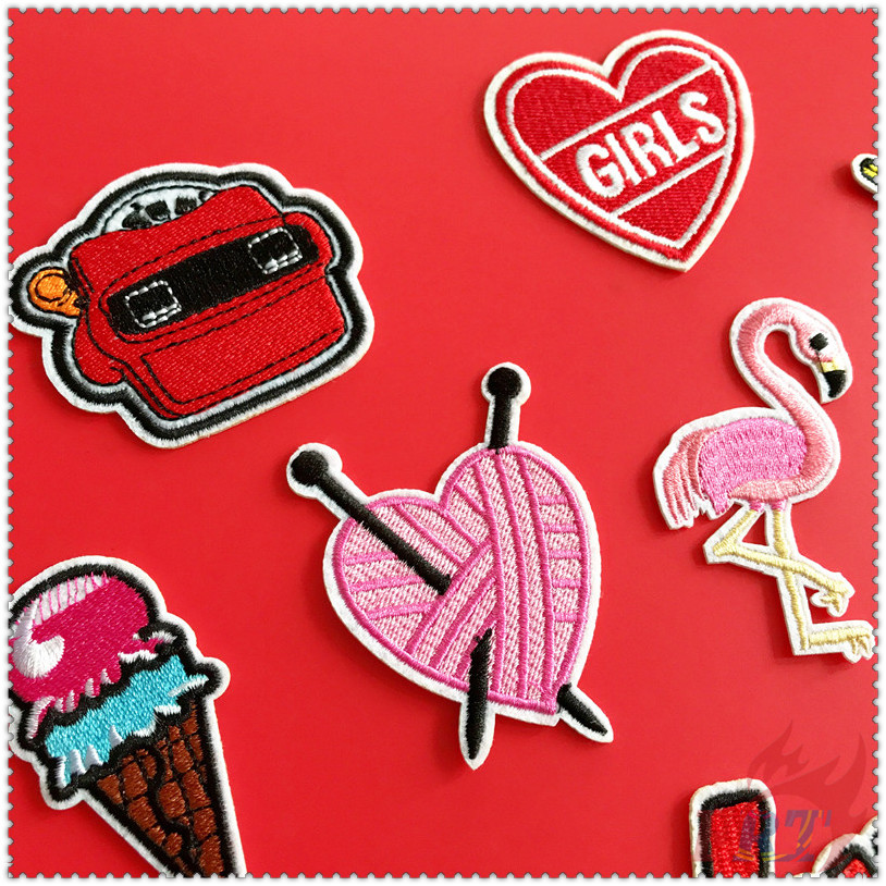 Miếng vá thêu hình hoạt hình xinh xắn