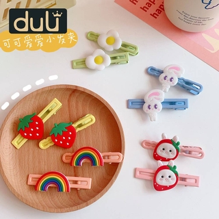 Kẹp tóc hình quả dâu màu kẹo dễ thương cho bé gái