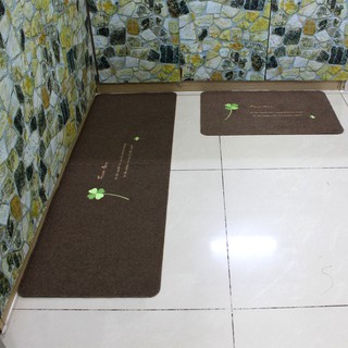 Bộ thảm bếp chùi chân trang trí