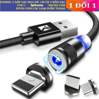 CÁP SẠC NAM CHÂM 3 ĐẦU