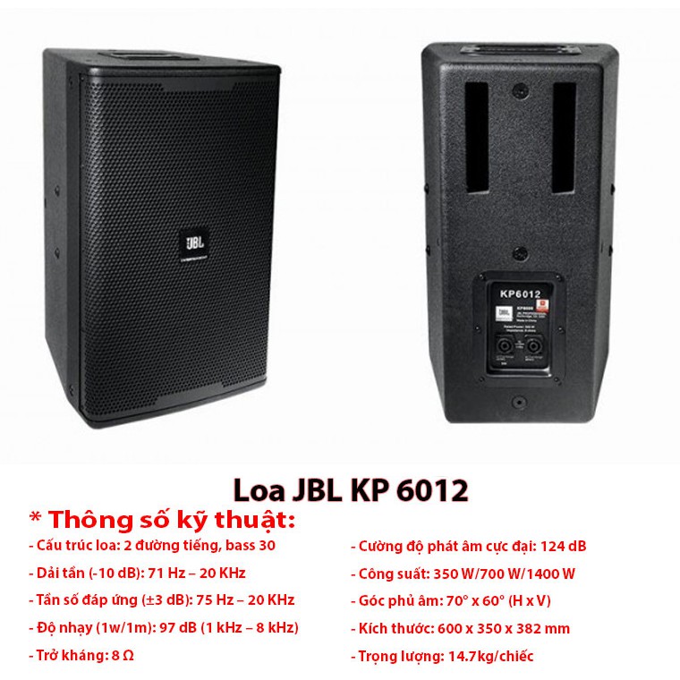 Cap Loa VIP JBell KP-6012 NHẬP CHINA CHUYÊN KARAOKE