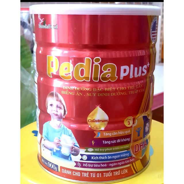 Sữa Pedia plus 900g  dành cho trẻ Gầy , Biếng Ăn , Suy dinh dưỡng