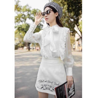 Chân váy ngắn thêu HT CCHAT