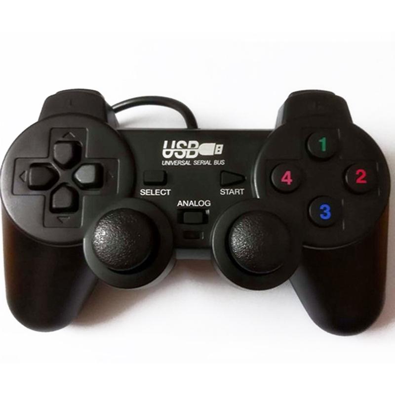 Tay cầm chơi game có dây màu đen