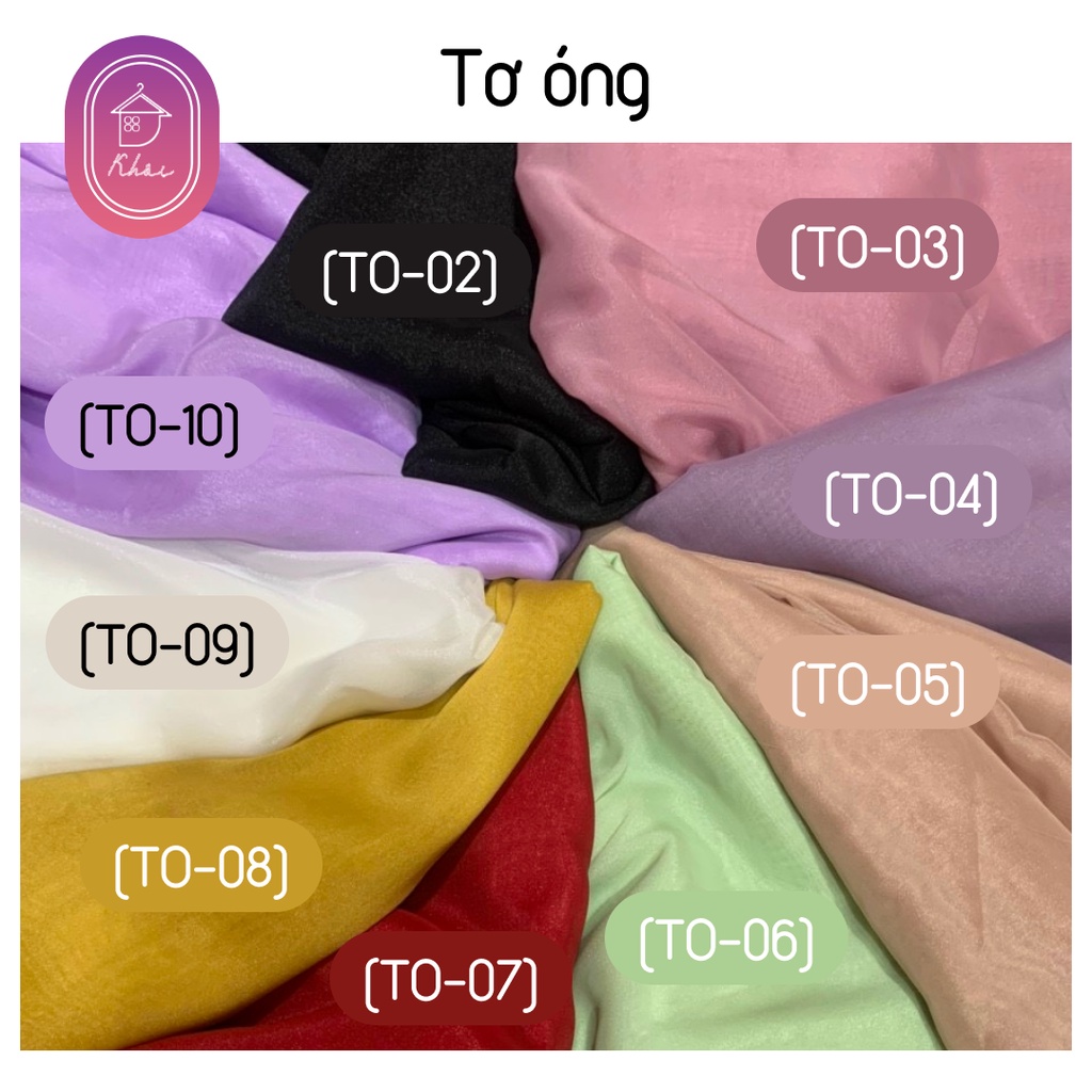 Vải tơ óng cao cấp chất liệu tơ mềm mịn, co giãn nhẹ, mặt vải óng ả