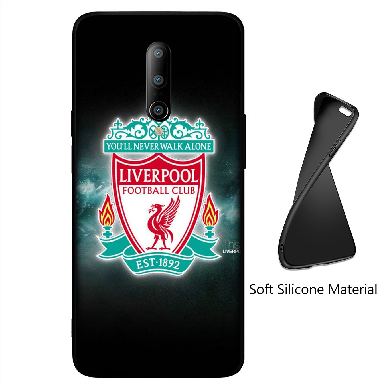 Samsung Galaxy S21 Ultra S8 Plus F62 M62 A2 A32 A52 A72 S21+ S8+ S21Plus Casing Soft Silicone Liverpool red Logo Phone Case