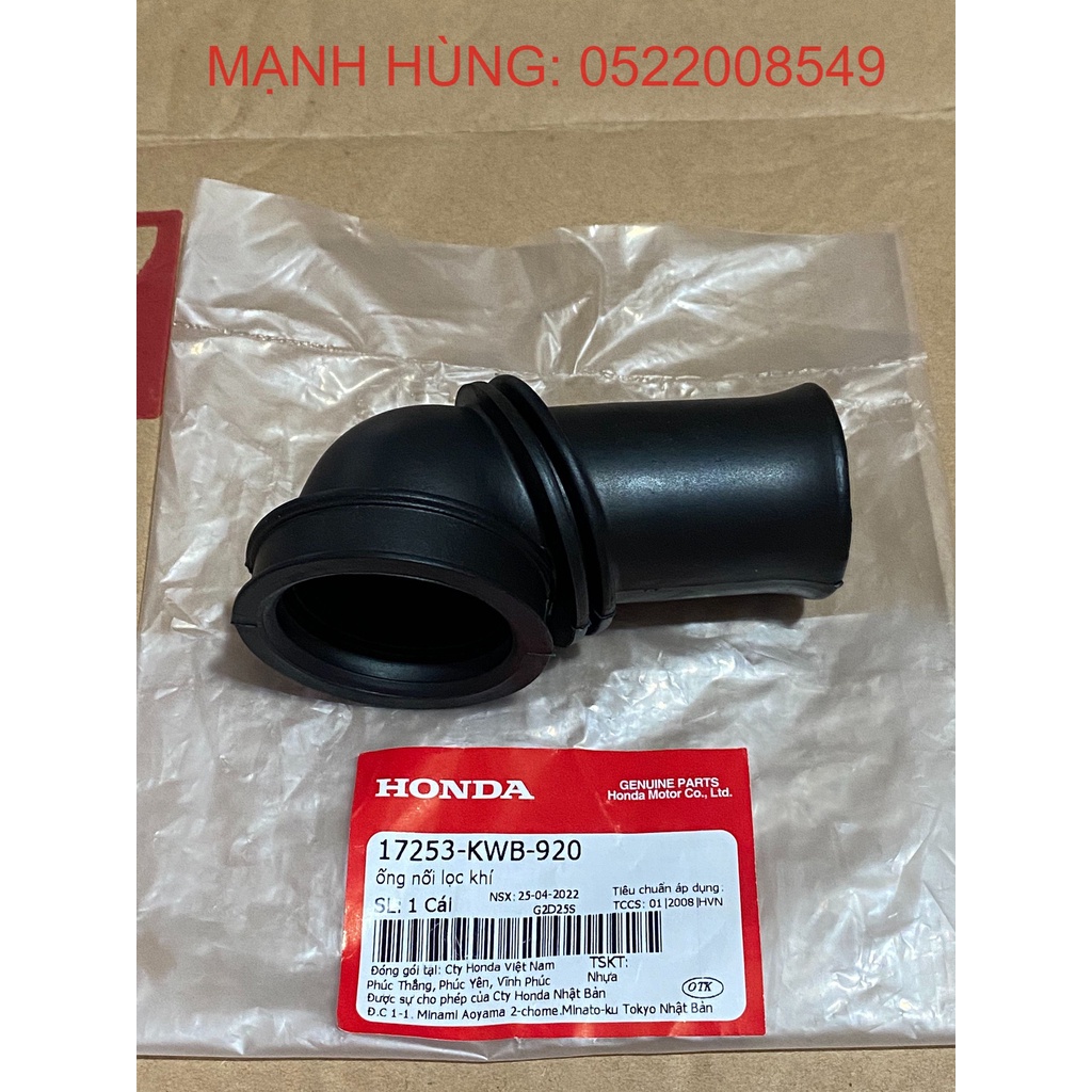 Ống nối lọc khí chính hãng Honda