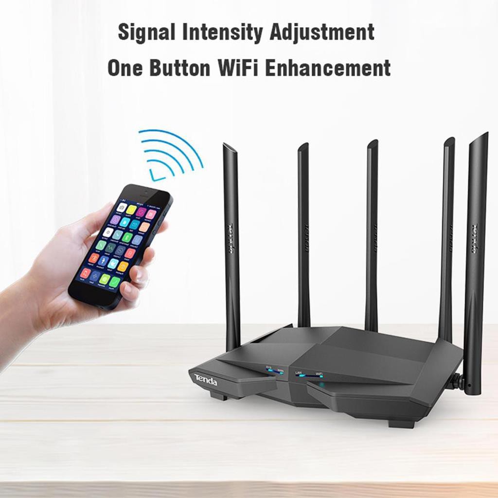 Tenda AC11 -AC6 -AC5 -AC5S Tenda F3-Tenda W15E - Thiết bị phát Wifi chuẩn AC 1200Mbps (5 anten 6 Dbi),mới 100% -dc3749