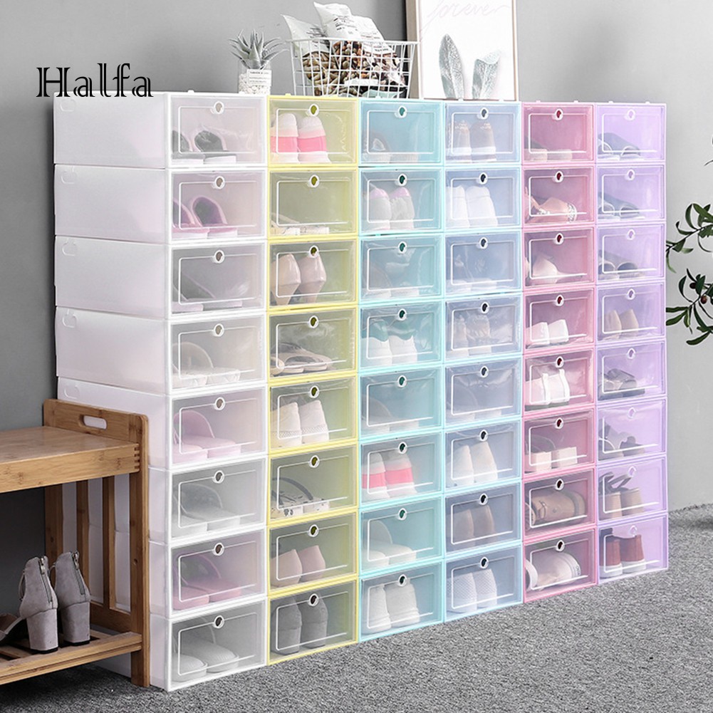 Hộp Đựng Giày Trong Suốt Có Thể Xếp Chồng Lên Nhau