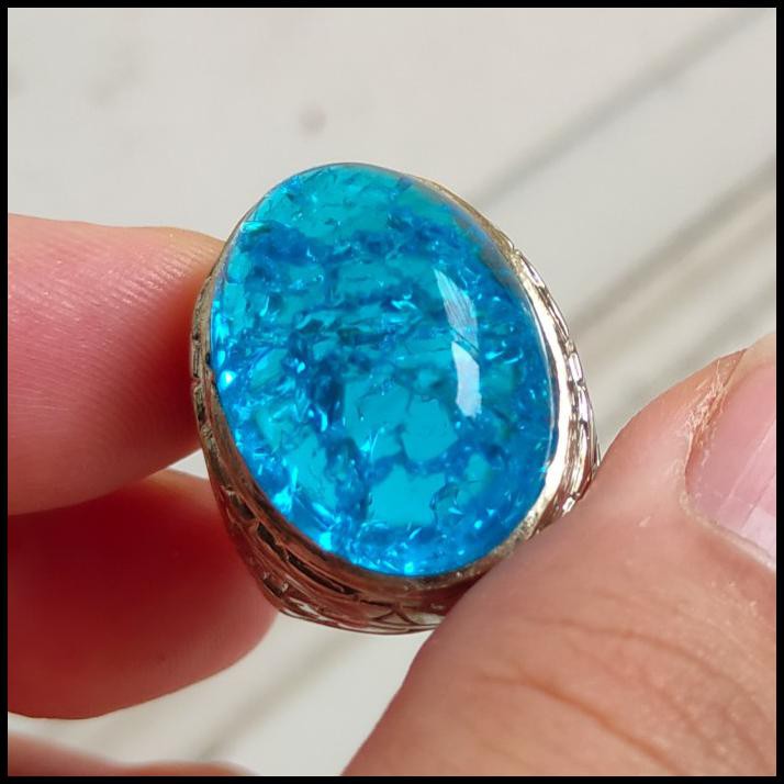 Nhẫn Đeo Tay Mặt Đá Aquamarine Độc Đáo (7)