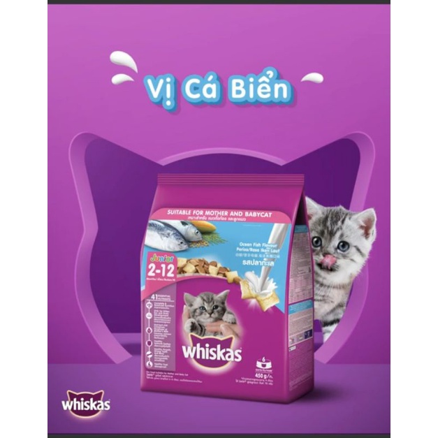 Thức ăn hạt cho mèo con Whiskas Junior mèo bầu, mèo mẹ nuôi con!!!