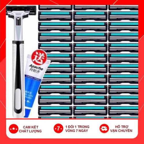 💥[GIÁ SIÊU RẺ]💥Bộ dao cạo râu tặng 36 lưỡi kép Gulliet + 1 lọ kem cạo râu 💥SIÊU HOT💥