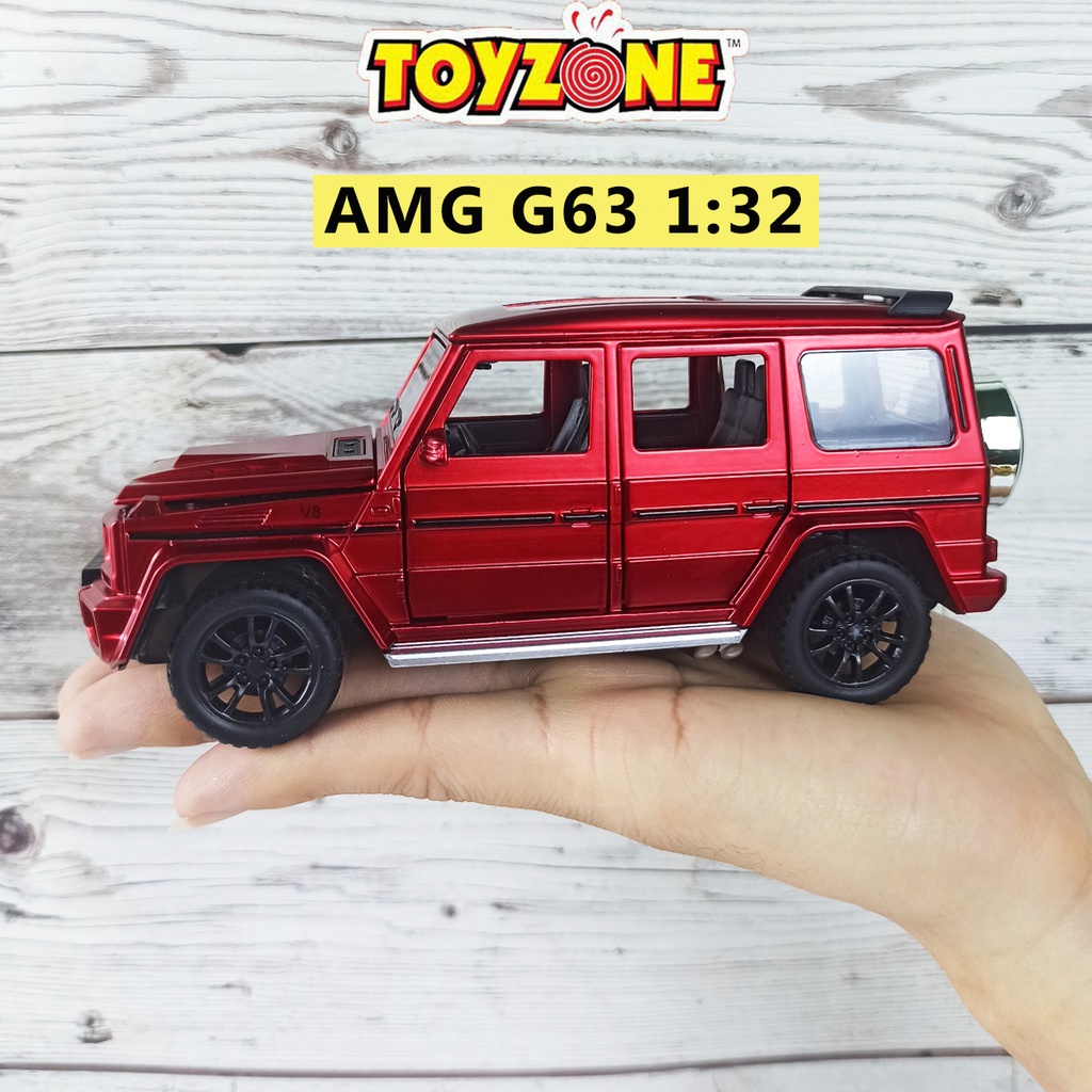 Mô hình xe Mercedes-Benz AMG G63 tỉ lệ 1:32 hãng Chezhi khung kim loại, 3 màu Đen, Đỏ, Trắng