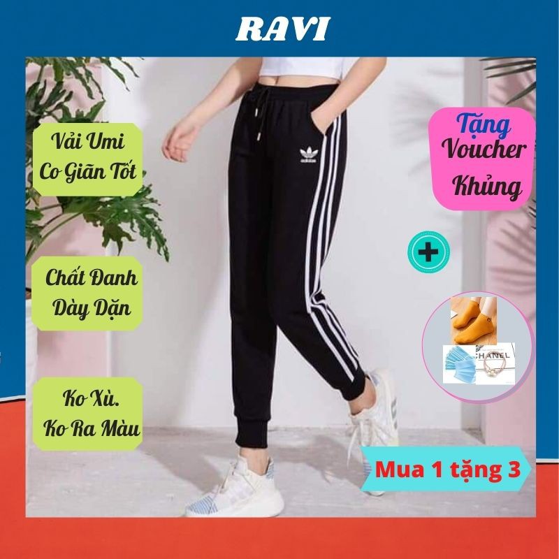 Quần Jogger Nữ Dài💖𝑭𝑹𝑬𝑬𝑺𝑯𝑰𝑷💖Quần Thể Thao Dáng Ống Bom Không Bo Gấu Vải Co Giãn Tốt Không Xù