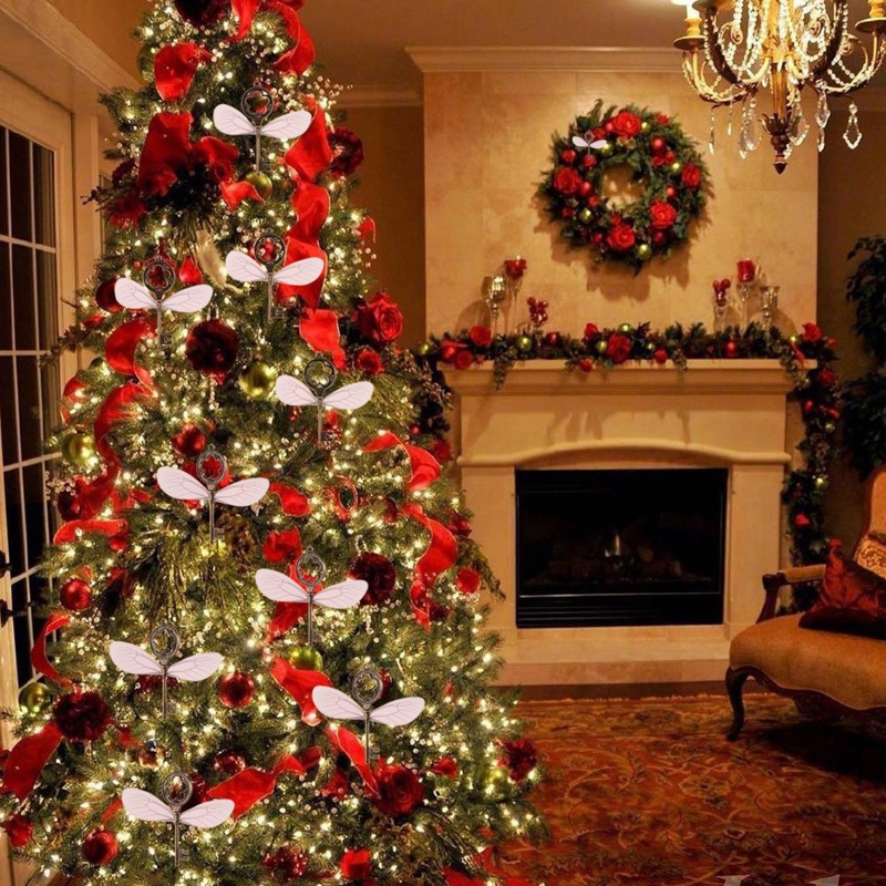 Flgo Chìa Khóa Có Dây Cánh Bướm DIY Trang Trí Giáng Sinh Ma Thuật