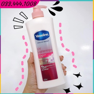 Sữa dưỡng thể vaseline 10x uv extra brightening 370ml - thái lan