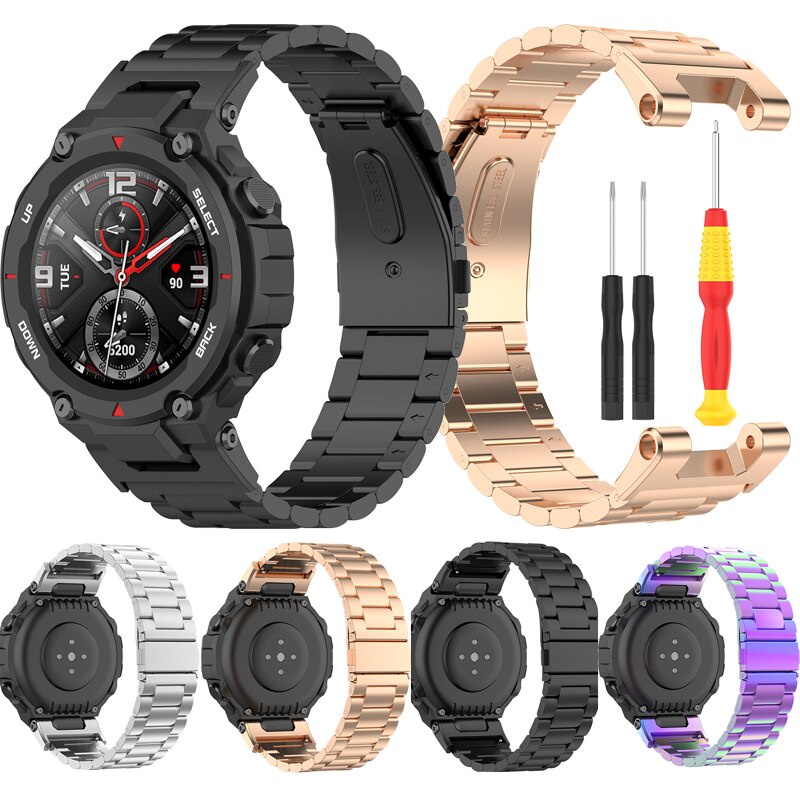 Dây Đeo Inox Cho Đồng Hồ Thông Minh Huami Amazfit T-Rex / T-Rex Pro