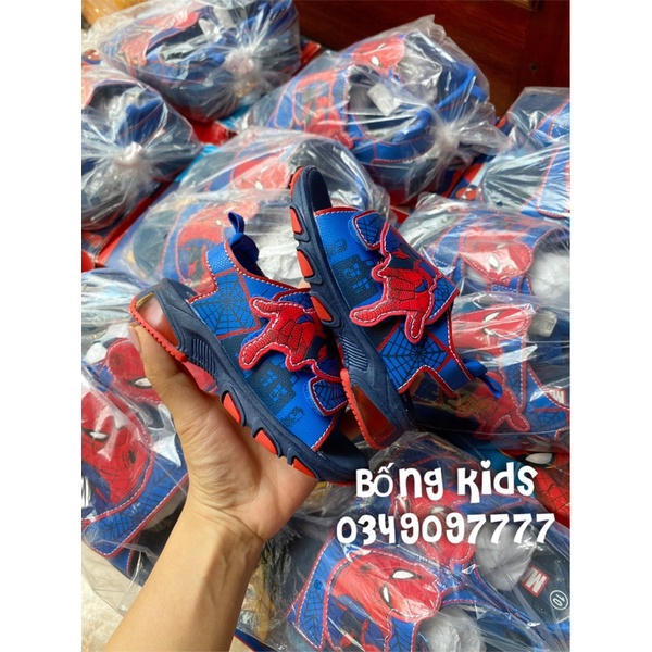 Sandal Bé Trai Siêu Nhân Nhện Có Đèn MV