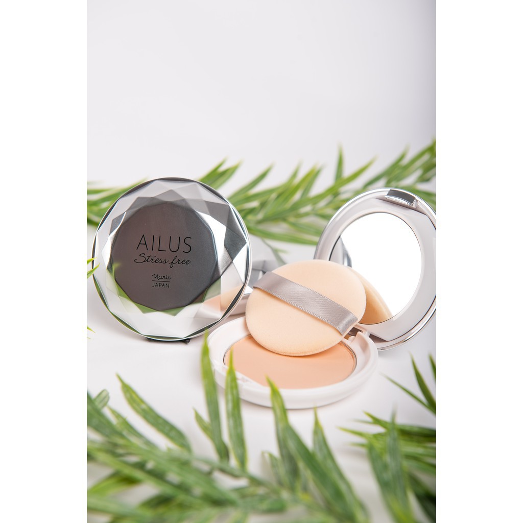 Phấn Phủ Trang Điểm Naris Cosmetic Ailus SPF30 PA+++ 01 Light Purple Stress Free Face Powder 12g